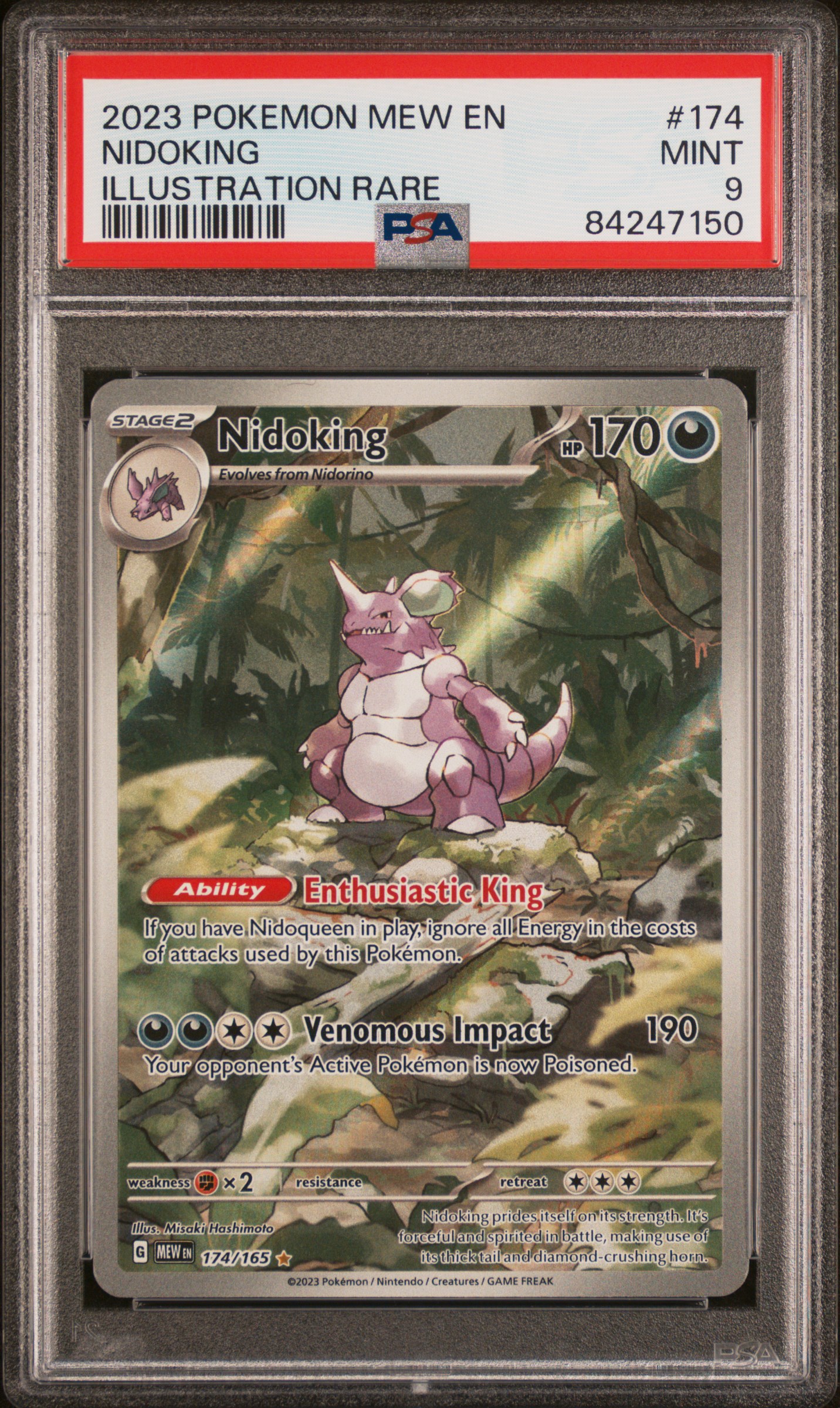 2023 POKEMON MEW EN-151 #174 NIDOKING ILLUSTRATION RARE