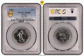 1982 1 Fr Gad-474 MS68