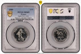 1989 1 Fr Gad-474 F-226 MS69