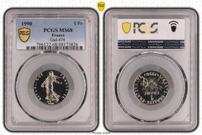 1990 1 Fr Gad-474 MS68