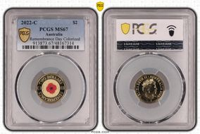 2022-C $2 Remembrance Day Colorized MS67