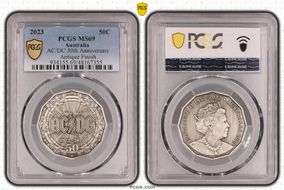 2023 50C AC/DC 50th Anniversary Antiqued SP69