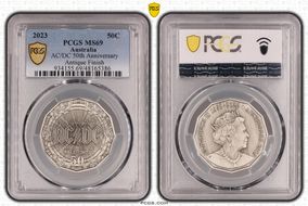 2023 50C AC/DC 50th Anniversary Antiqued SP69