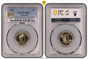 2023 $2 QEII Memorial 1952-2022 MS67