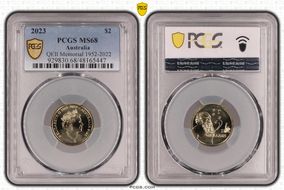 2023 $2 QEII Memorial 1952-2022 MS68