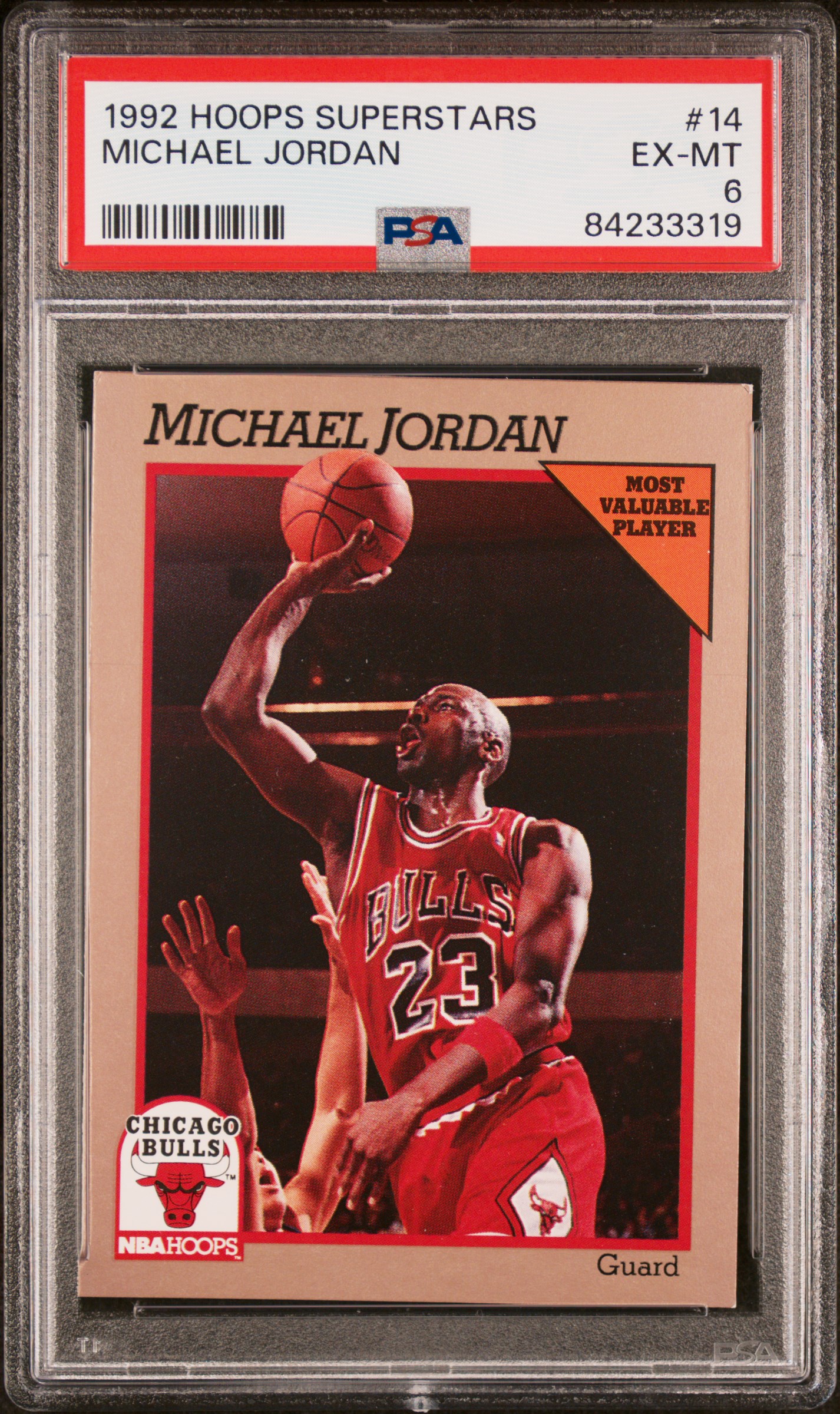 1992 HOOPS SUPERSTARS #14 MICHAEL JORDAN
