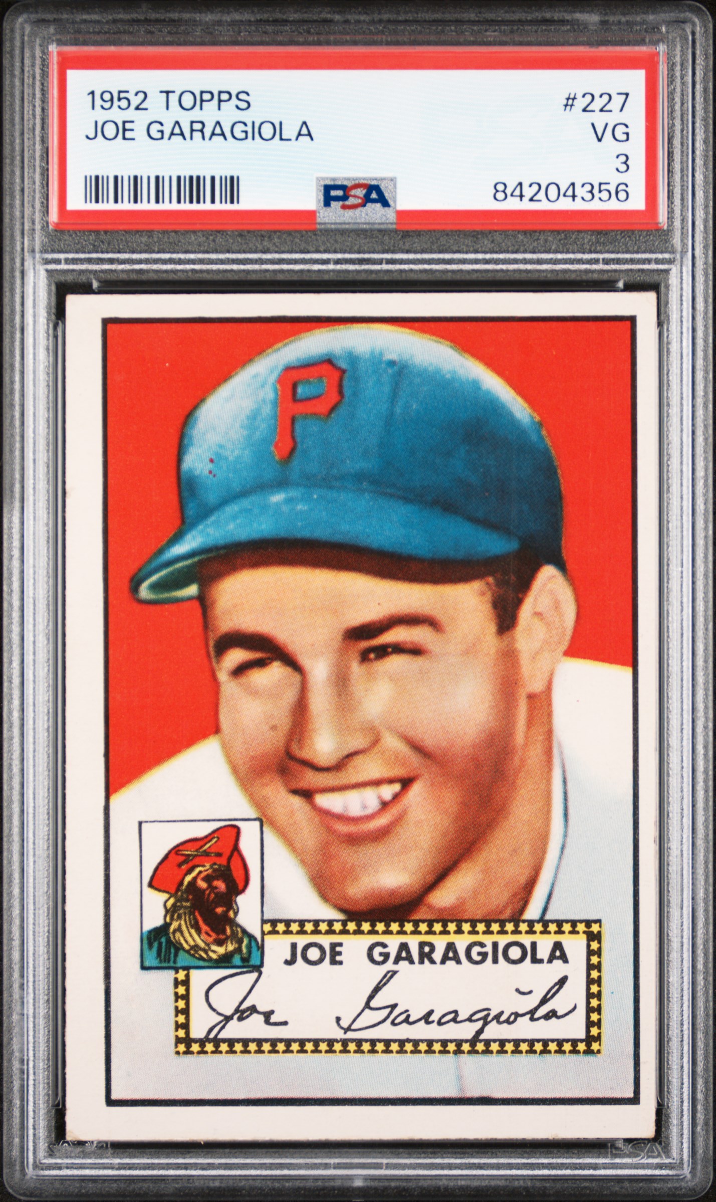 1952 TOPPS #227 JOE GARAGIOLA