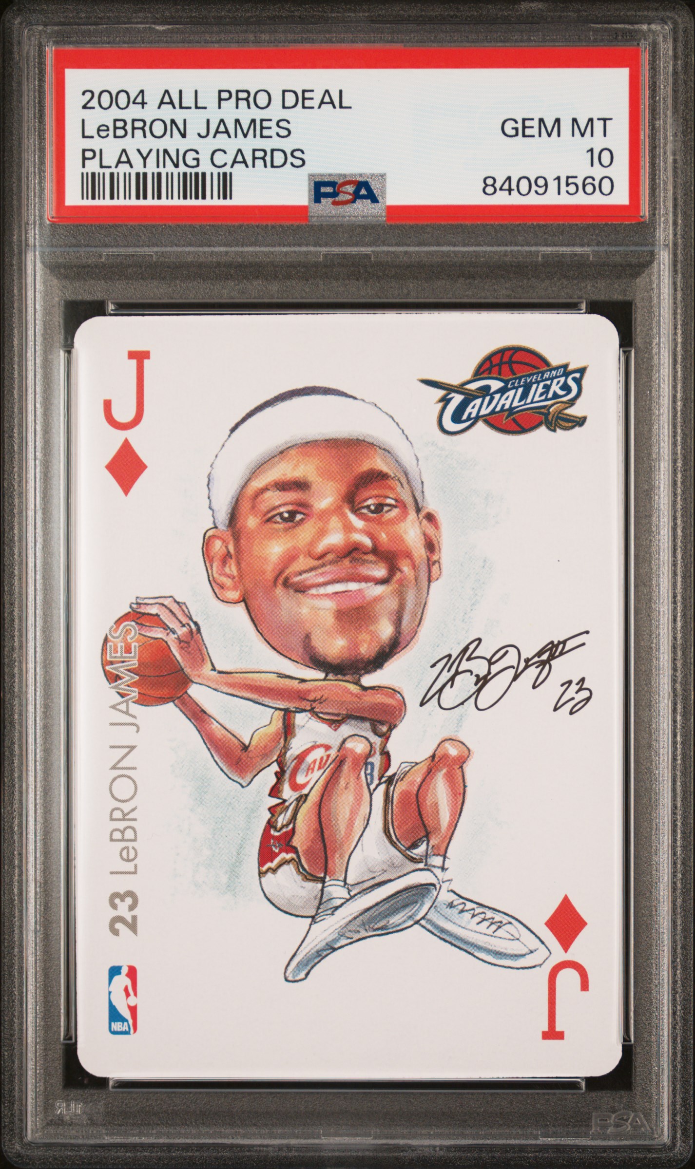 2004 ALL PRO DEAL PLAYING CARDS LeBRON JAMES PLAYING CARDS