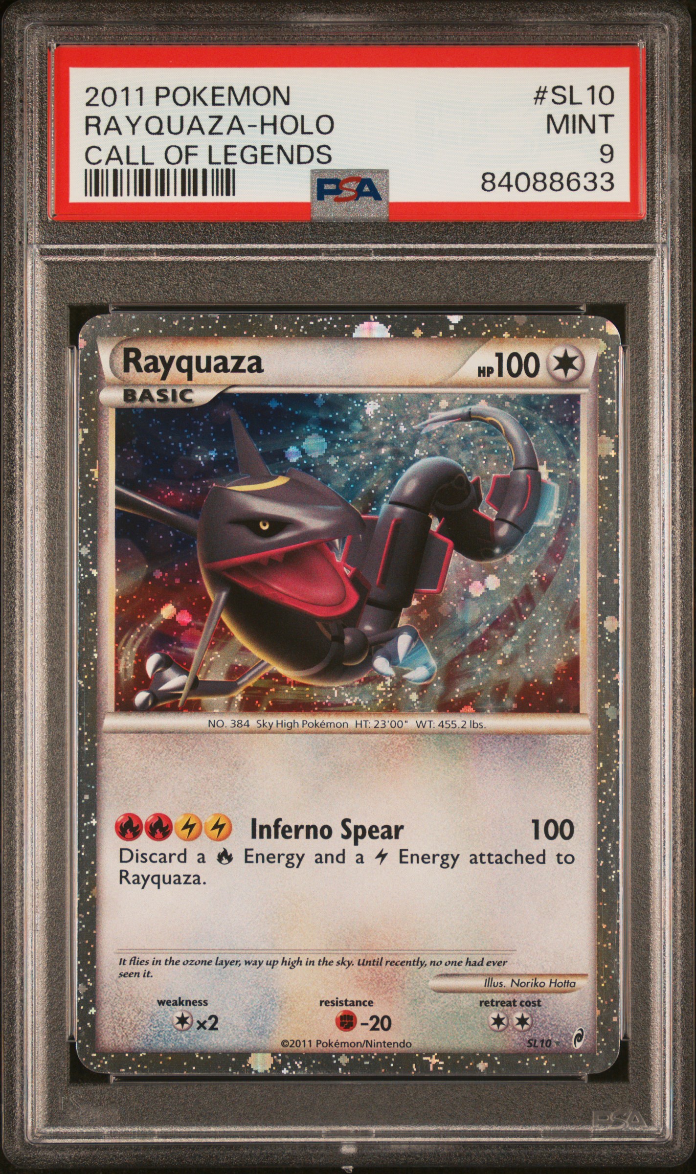 2011 POKEMON CALL OF LEGENDS #SL10 RAYQUAZA-HOLO CALL OF LEGENDS