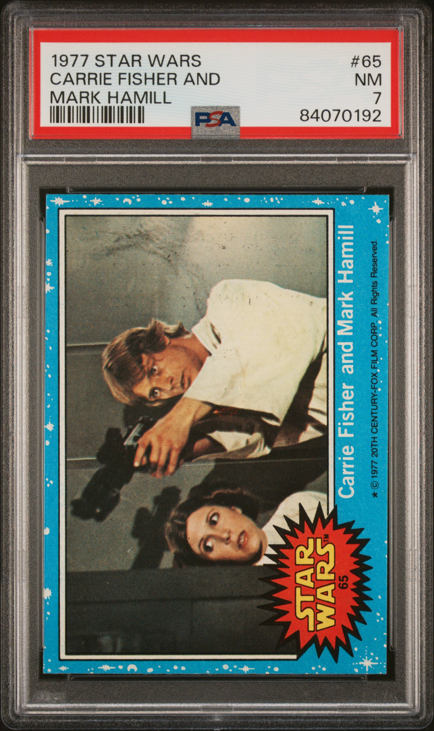 1977 STAR WARS #65 CARRIE FISHER AND MARK HAMILL