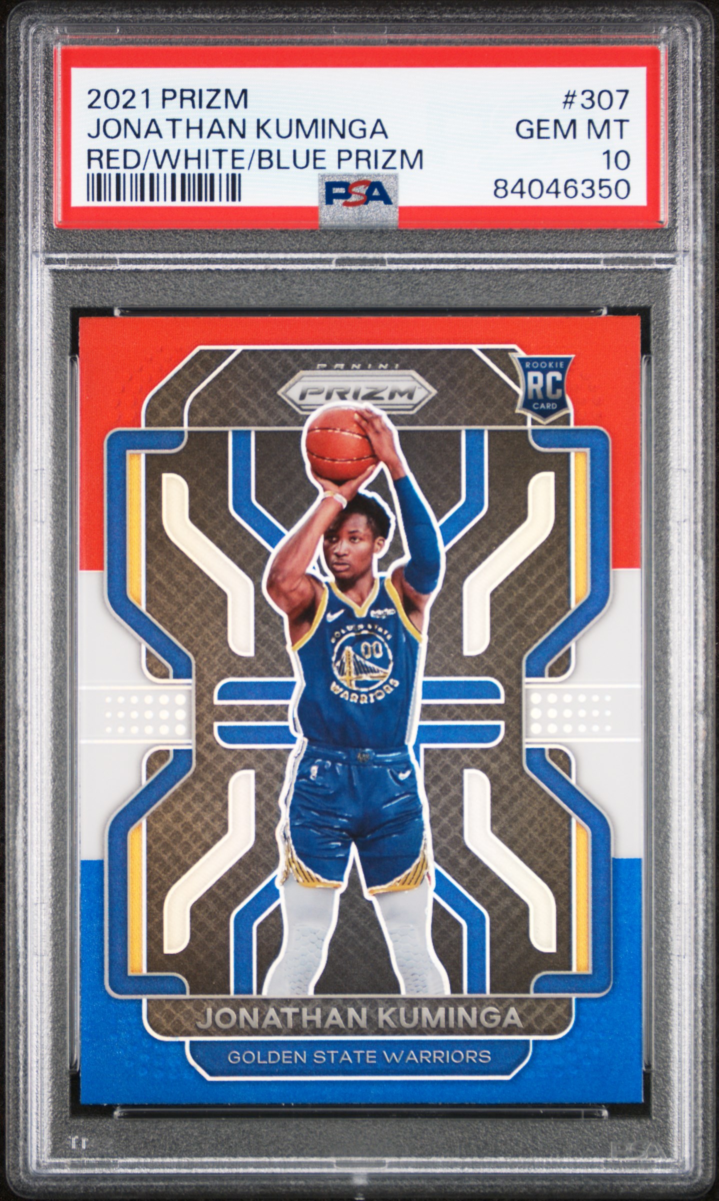 2021 PANINI PRIZM #307 JONATHAN KUMINGA RED/WHITE/BLUE PRIZM