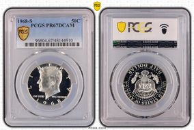 1968-S 50C PR67DCAM