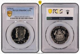 1974-S 50C PR69DCAM