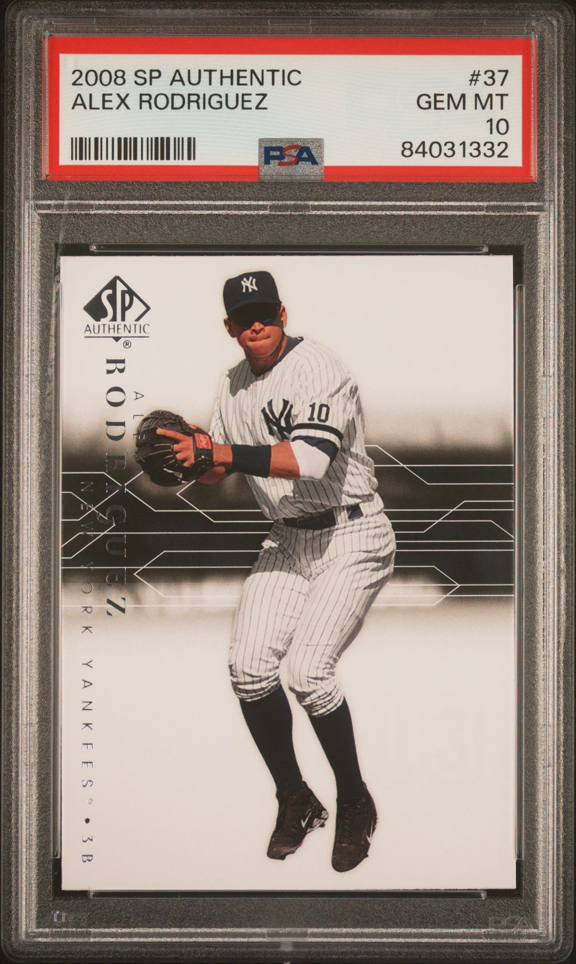 2008 SP Authentic SP AUTHENTIC #37 Alex Rodriguez front