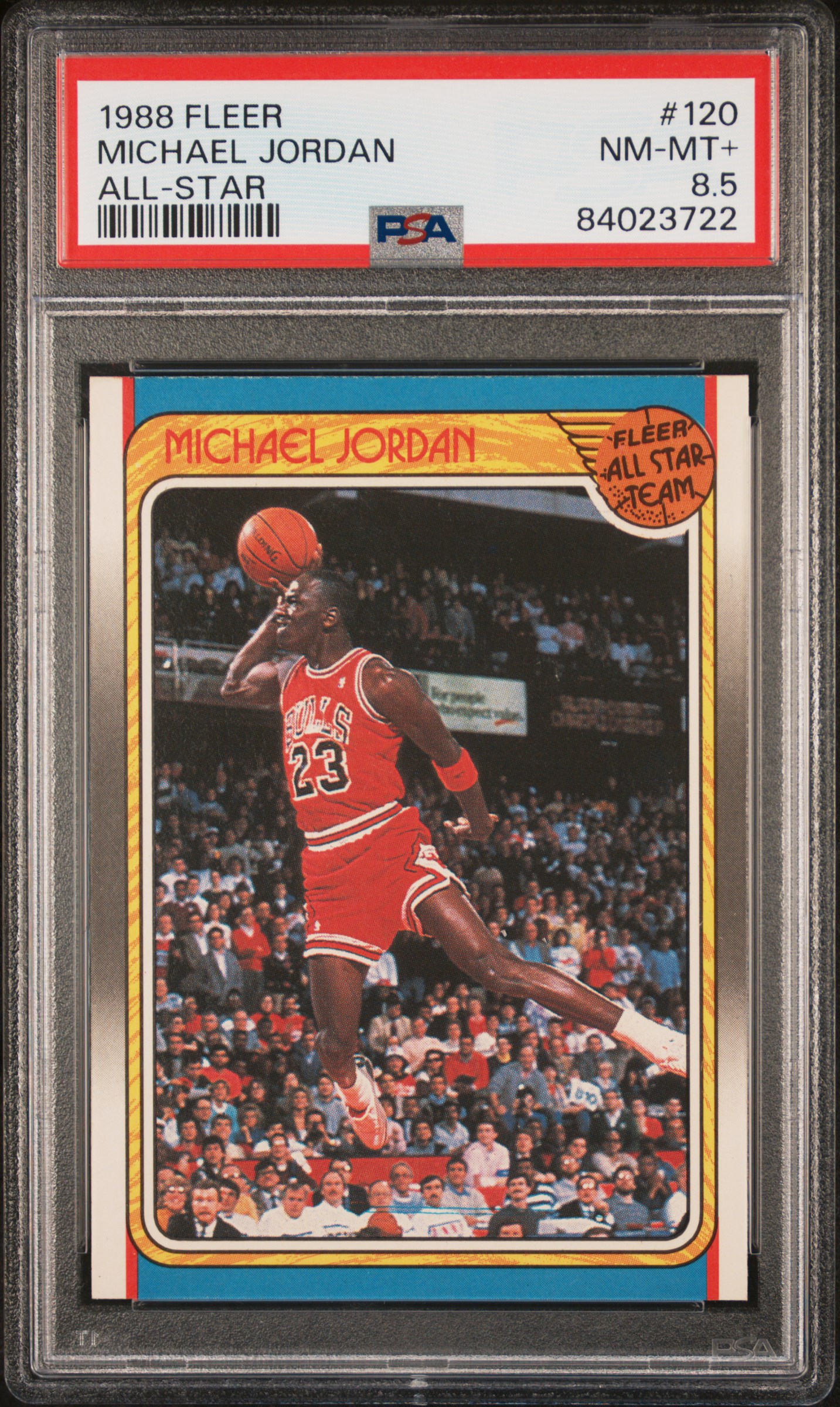 1988-89 Fleer All-Star #120 Michael Jordan – PSA NM-MT+ 8.5