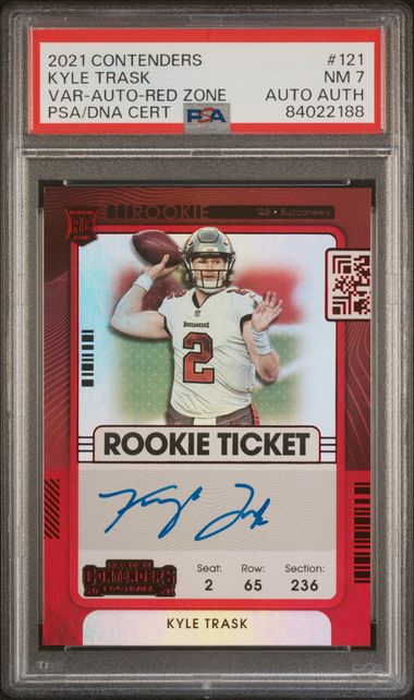 2021 Panini Contenders Variation Autograph Red Zone Rookie Ticket