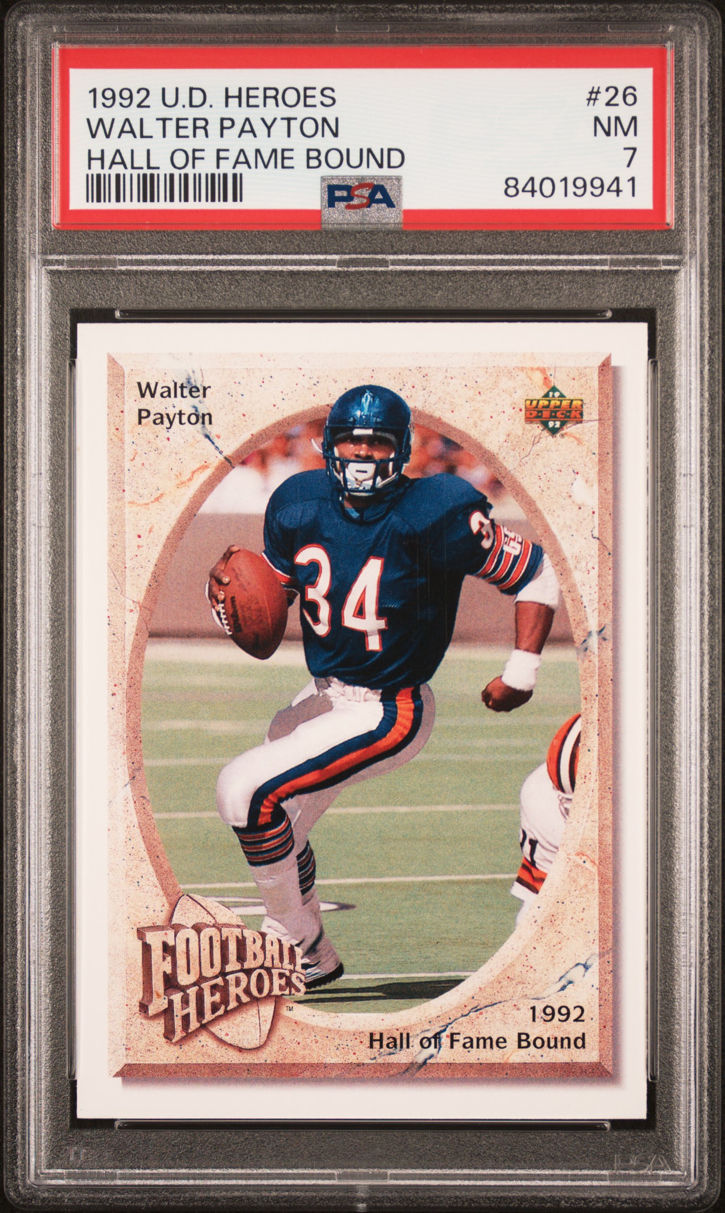 Football - 1992 Upper Deck Heroes Walter Payton: pistolpete2344 Set Image  Gallery