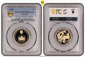 2016 $1 50 Yrs Decimal Currency PR70DCAM