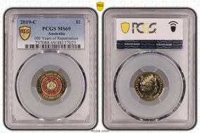 2019-C $2 100 Years of Repatriation Colorized MS69