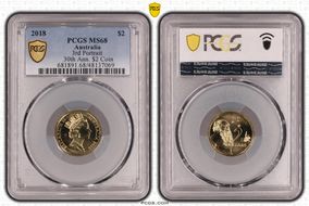 2018 $2 3rd Portrait 30th Ann. $2 Coin MS68