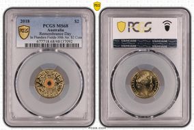2018 $2 In Flanders Fields Colorized 30th Ann. $2 Coin MS68