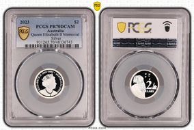 2023 $2 Queen Elizabeth II Memorial  Silver PR70DCAM