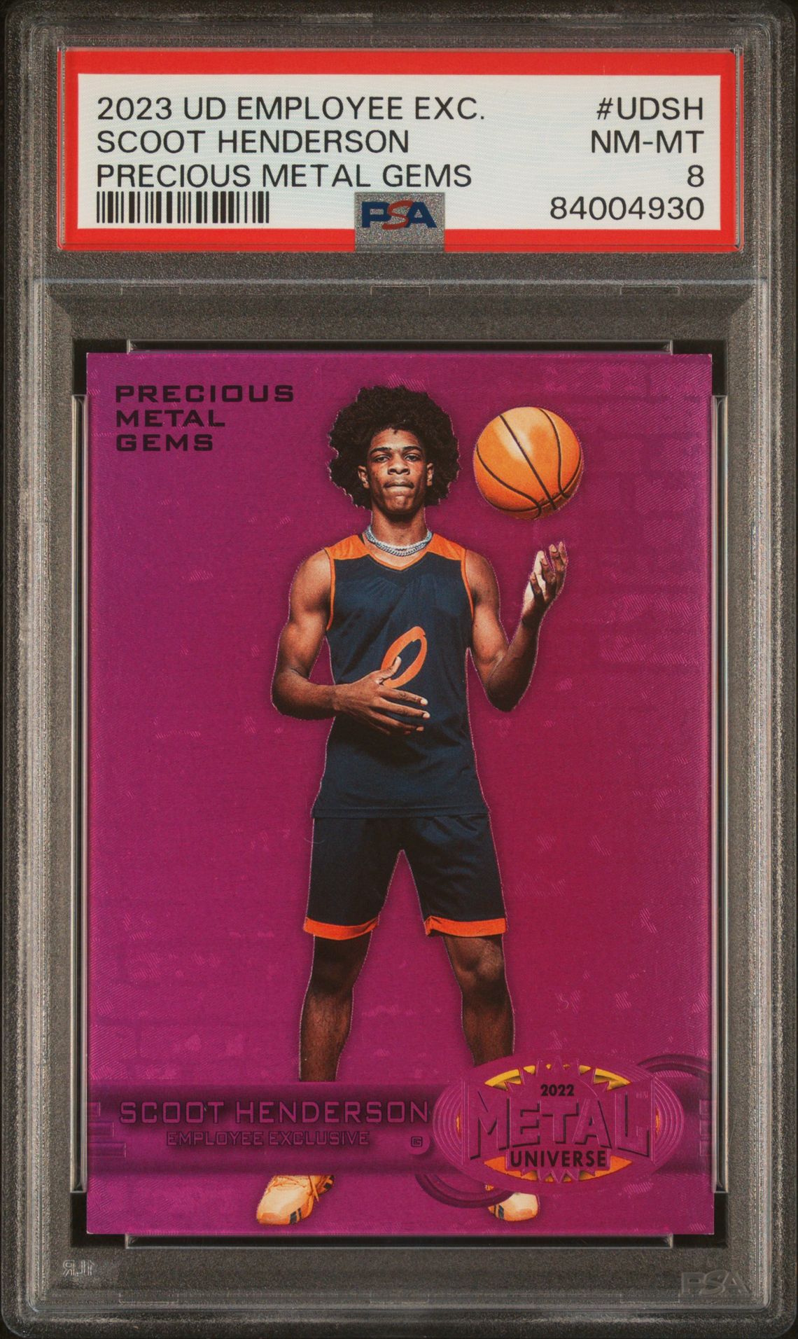 2023 Upper Deck Employee Exclusive Precious Metal Gems Scoot Henderson #Udsh (Precious Metal Gems) Nm-Mt 8 front