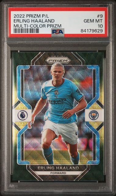 2022-23 Topps UEFA Club Competitions Autographs Gold #A-EH Erling Haaland  Signed Card (#09/50) - Jersey Number - PSA GEM MT 10 - Pop 3 on Goldin  Auctions