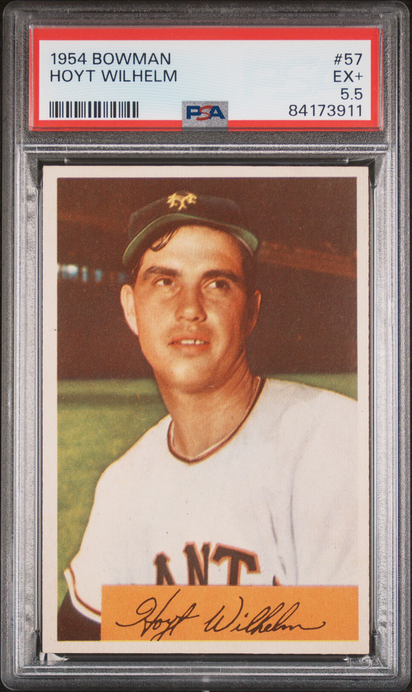 1954 BOWMAN #57 HOYT WILHELM
