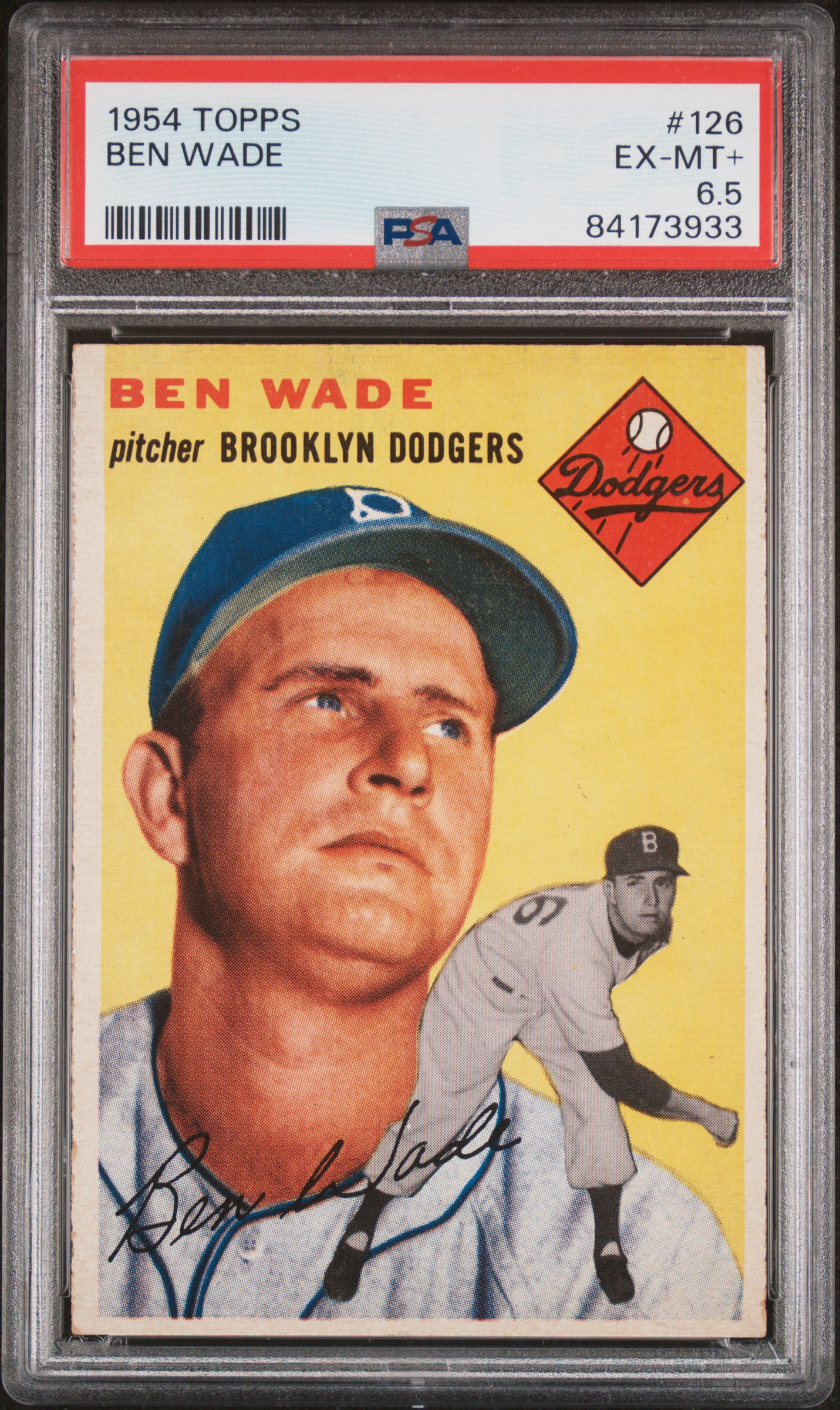 1954 TOPPS #126 BEN WADE