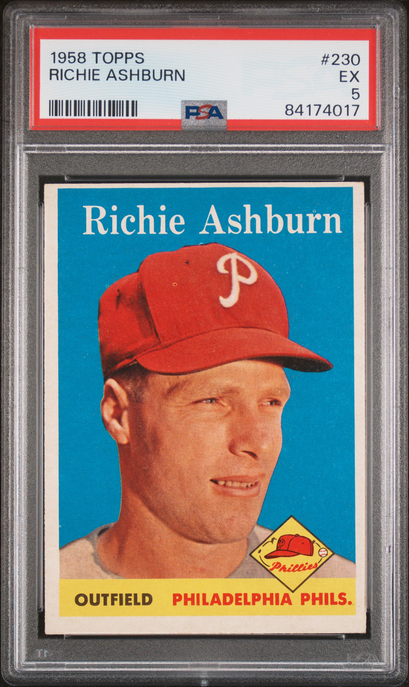 1958 TOPPS #230 RICHIE ASHBURN