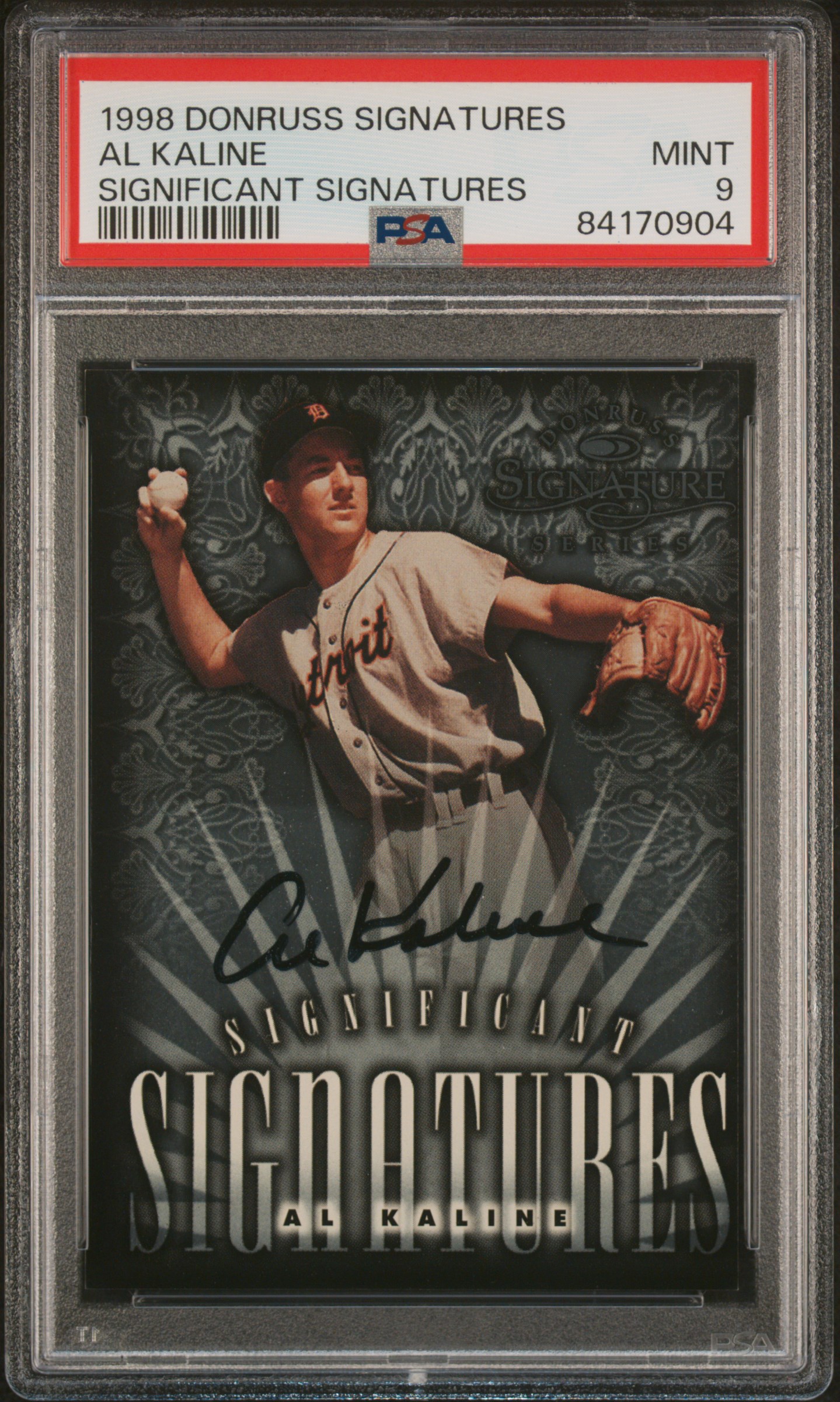 1998 DONRUSS SIGNATURE SIGNIFICANT SIGNATURES AL KALINE SIGNIFICANT SIGNATURES