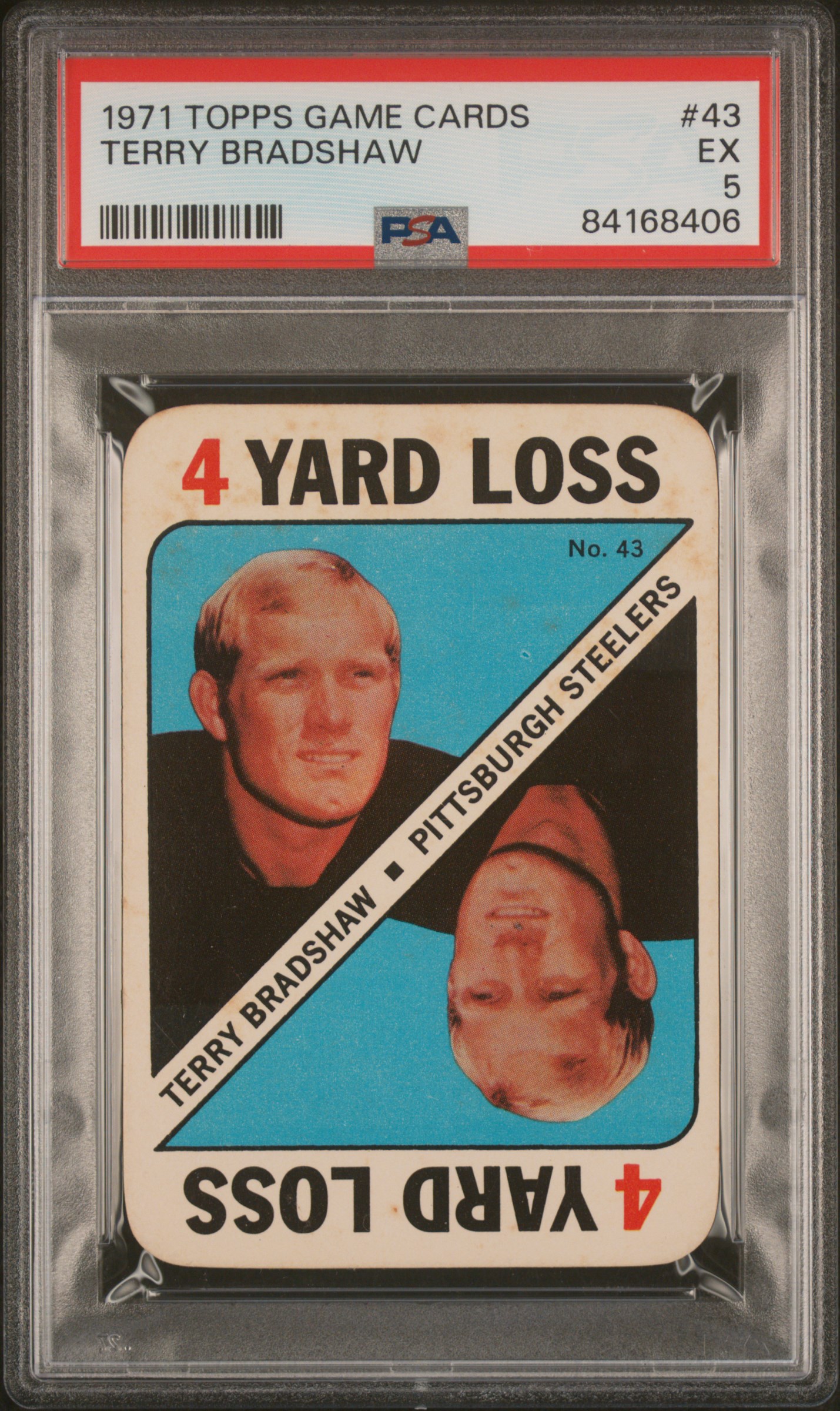 1971 TOPPS GAME CARDS #43 TERRY BRADSHAW