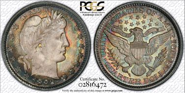 1892 25C MS66
