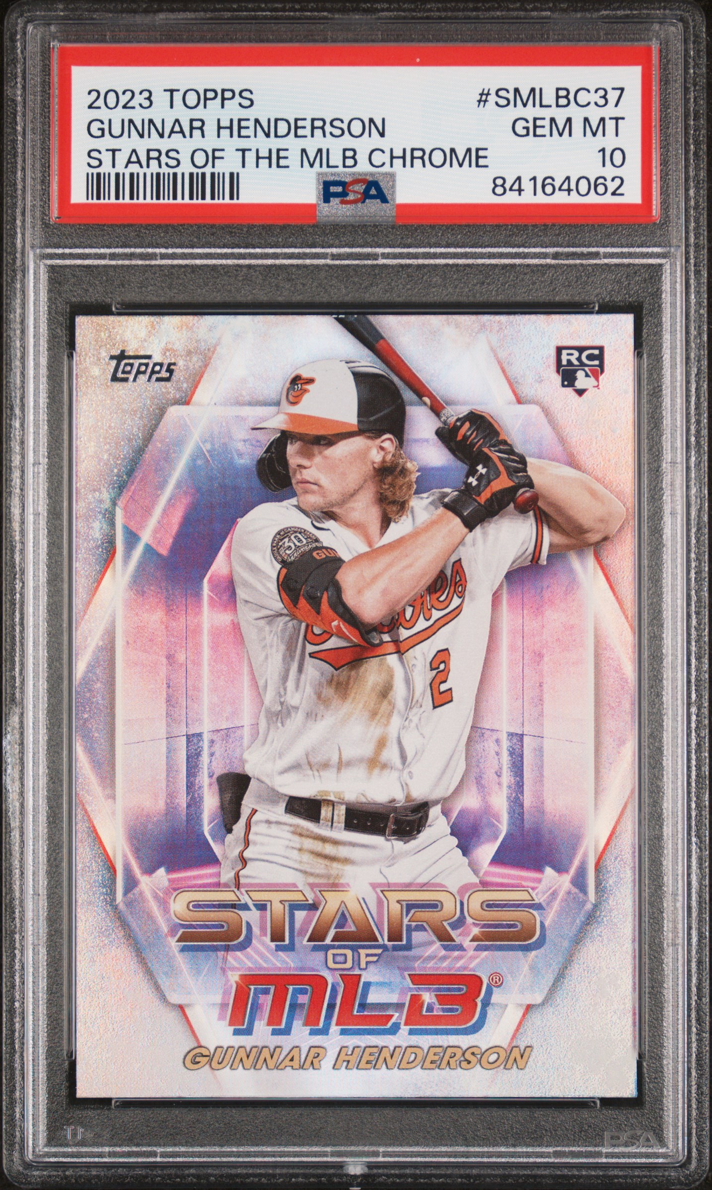 2023 TOPPS STARS OF THE MLB CHROME #SMLBC37 GUNNAR HENDERSON STARS OF THE MLB CHROME