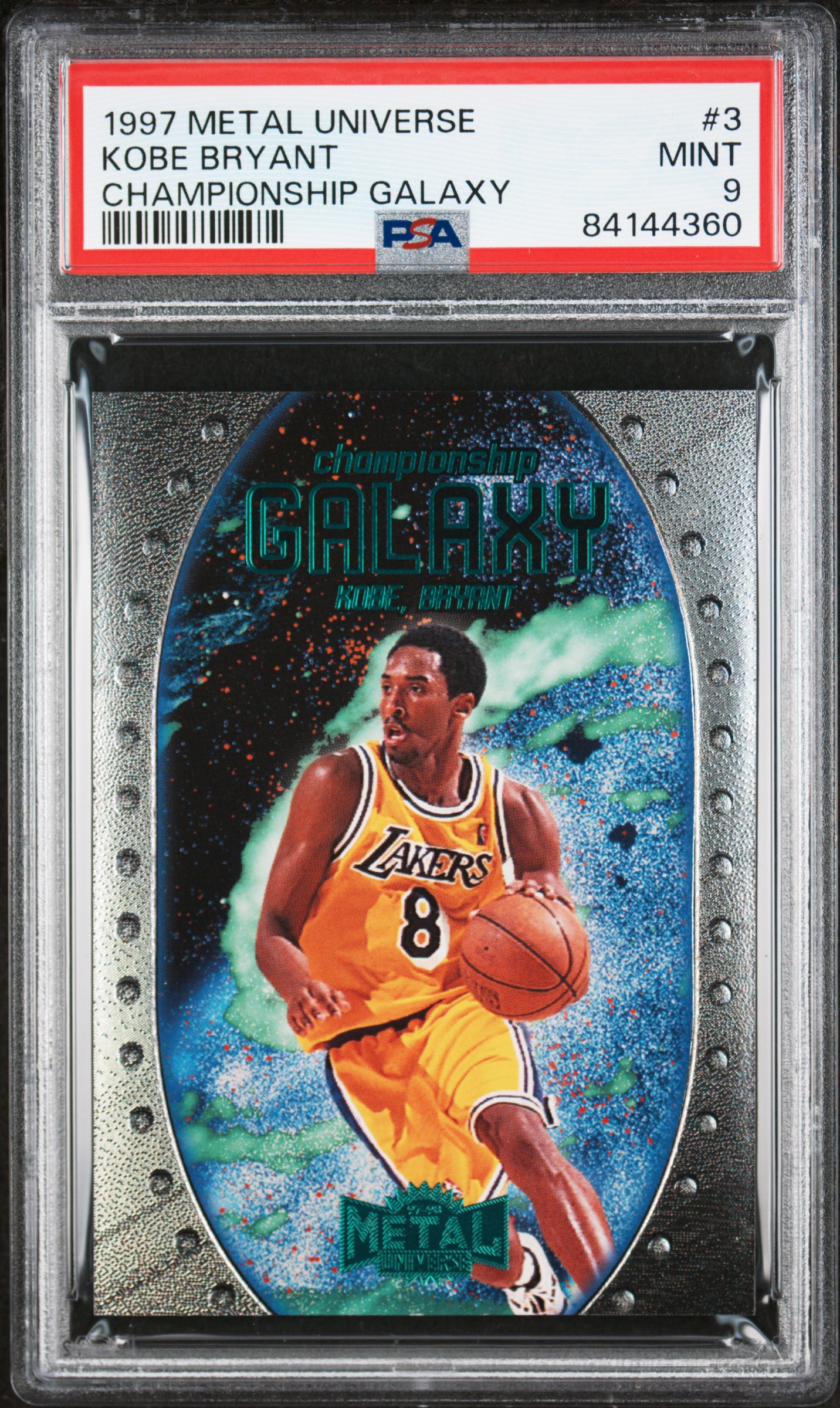 1997 METAL UNIVERSE CHAMPIONSHIP GALAXY #3 KOBE BRYANT CHAMPIONSHIP GALAXY