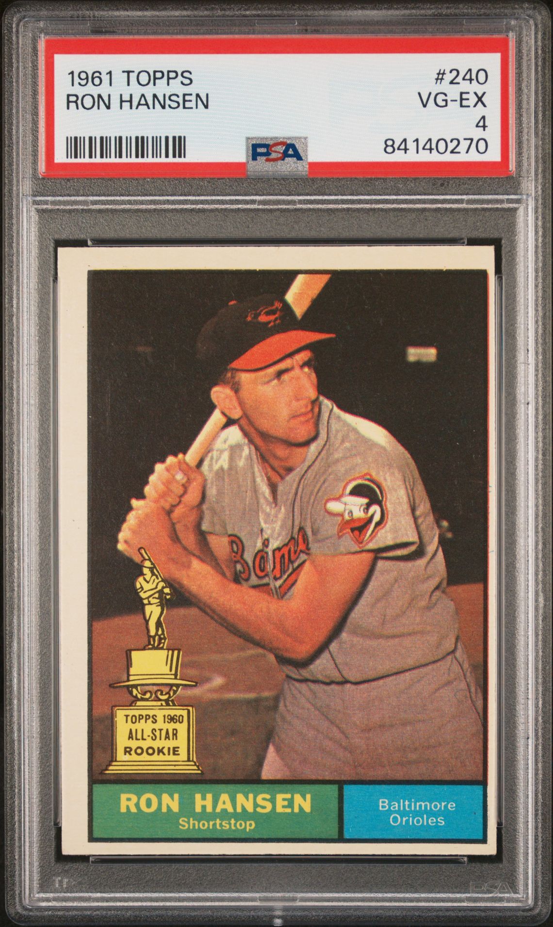 1961 Topps TOPPS #240 Ron Hansen front
