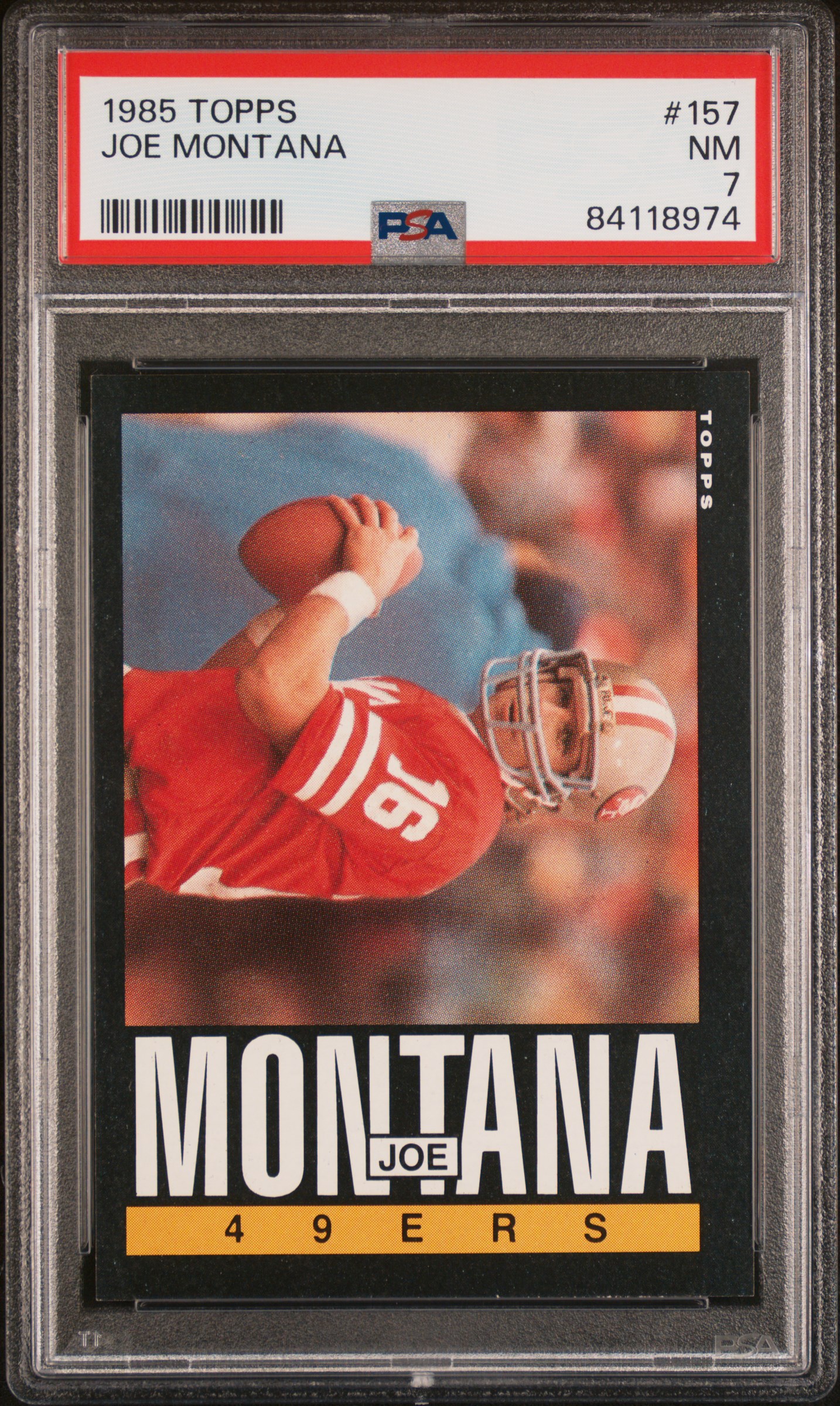 1985 TOPPS #157 JOE MONTANA