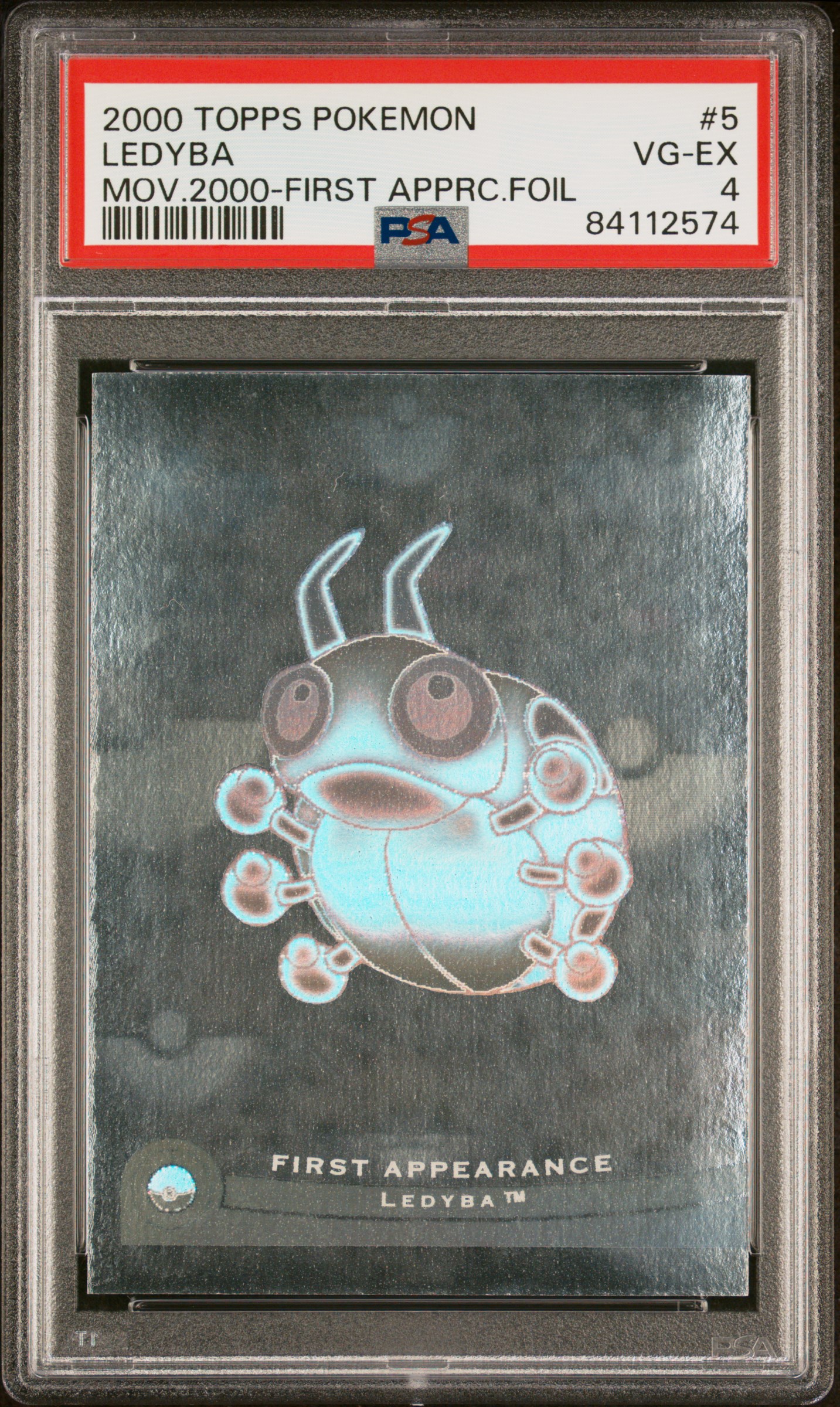 2000 TOPPS POKEMON THE MOVIE 2000 FIRST APPEARANCE FOIL #5 LEDYBA MOV.2000-FIRST APPRC.FOIL