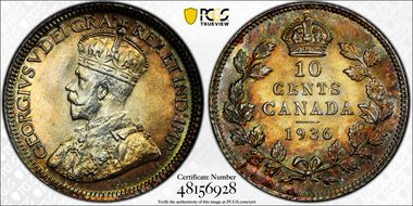 1936 10C MS66