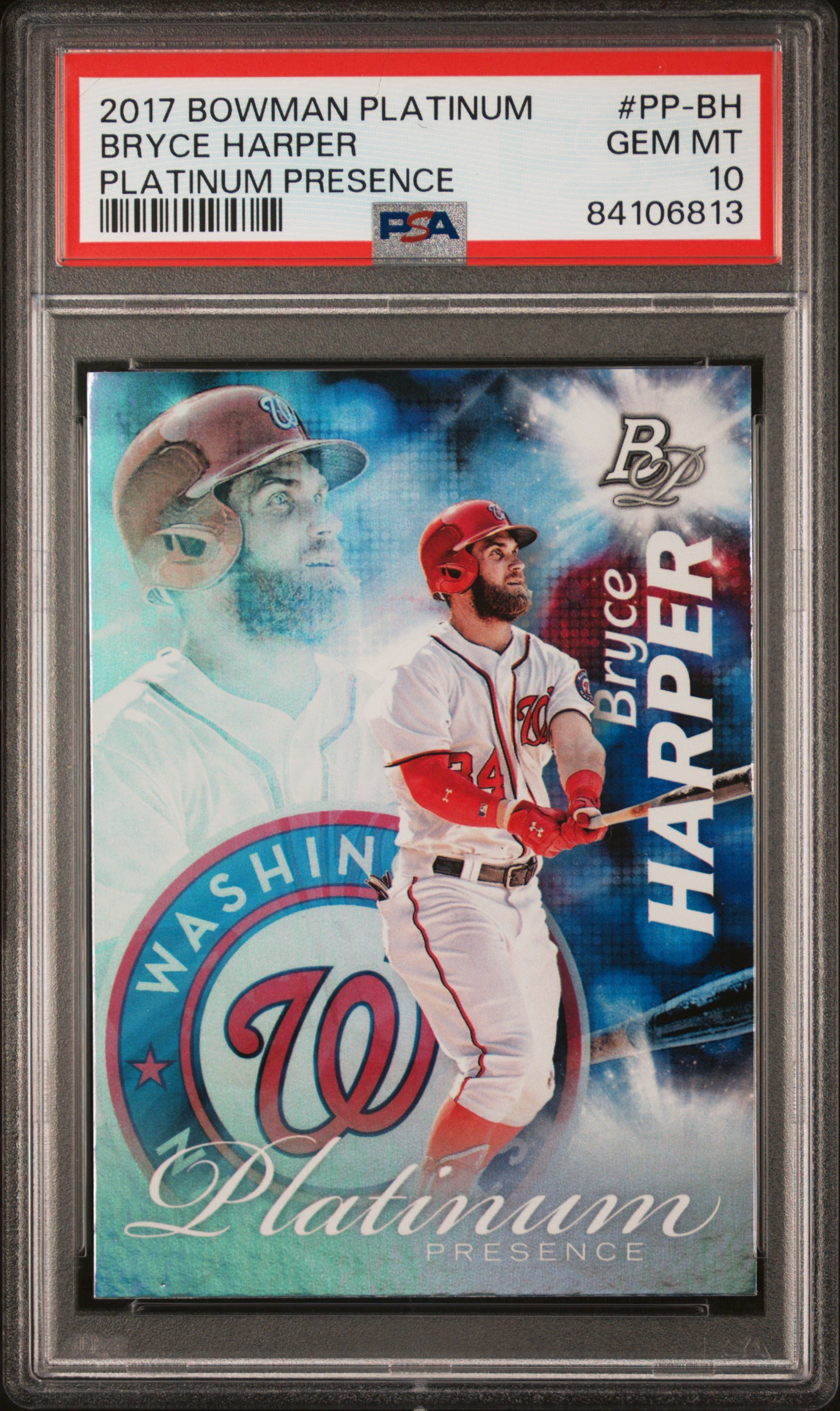 2017 BOWMAN PLATINUM PLATINUM PRESENCE #PP-BH BRYCE HARPER PLATINUM PRESENCE