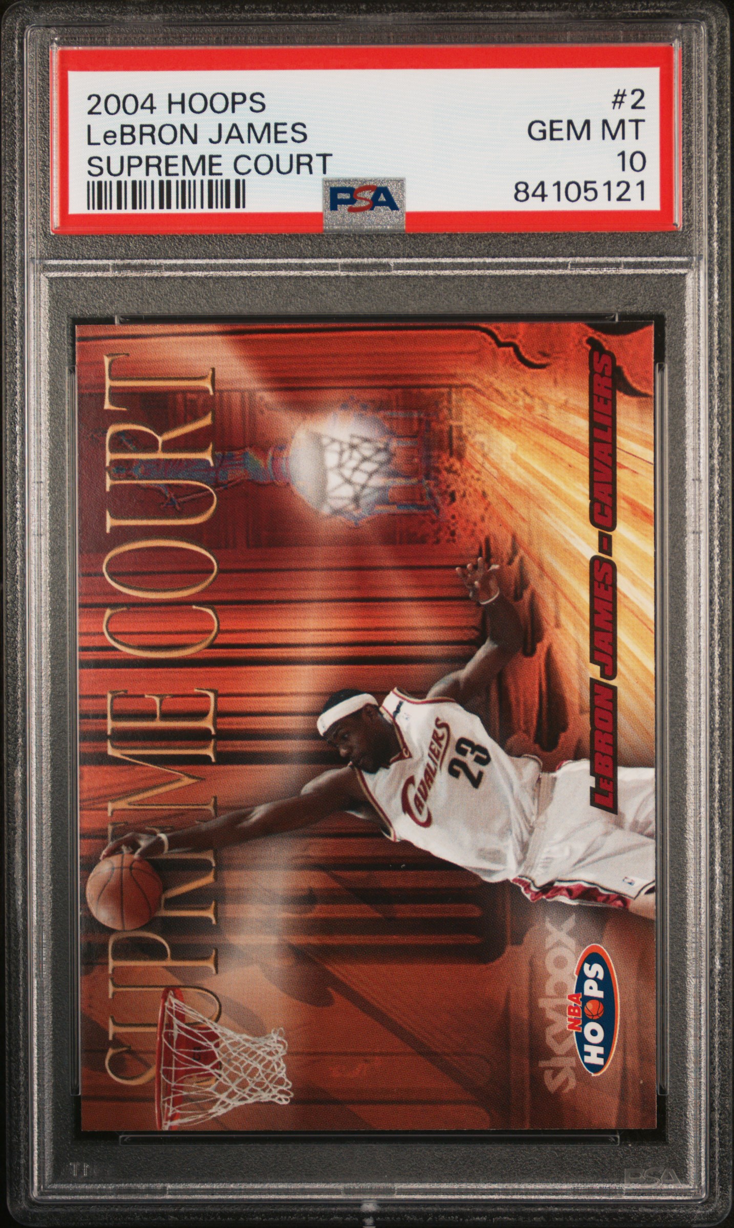 2004 HOOPS SUPREME COURT #2 LeBRON JAMES SUPREME COURT