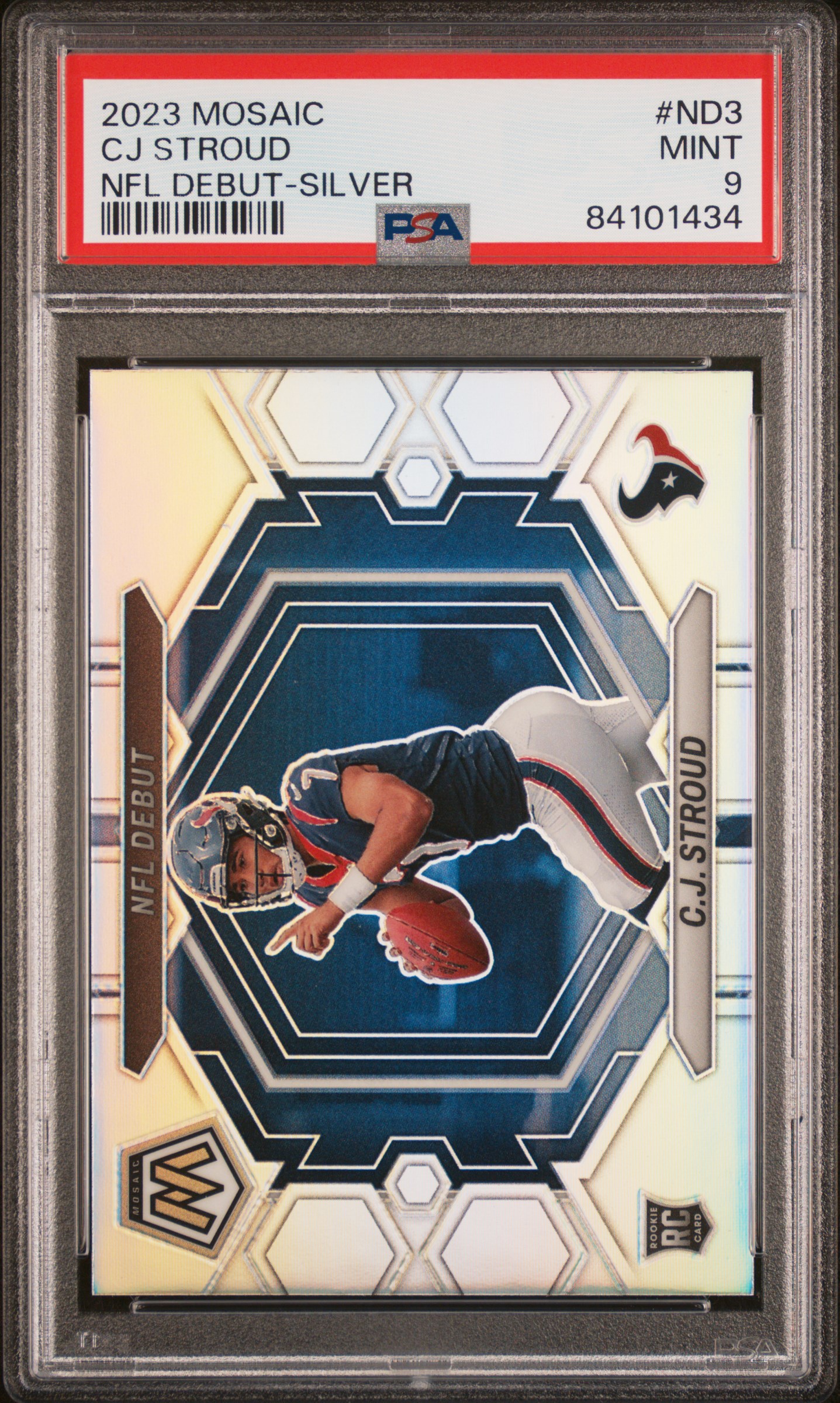 2023 PANINI MOSAIC NFL DEBUT #ND3 CJ STROUD NFL DEBUT-SILVER