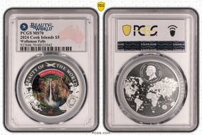 2024 $5 Wallaman Falls Beauty of the World MS70