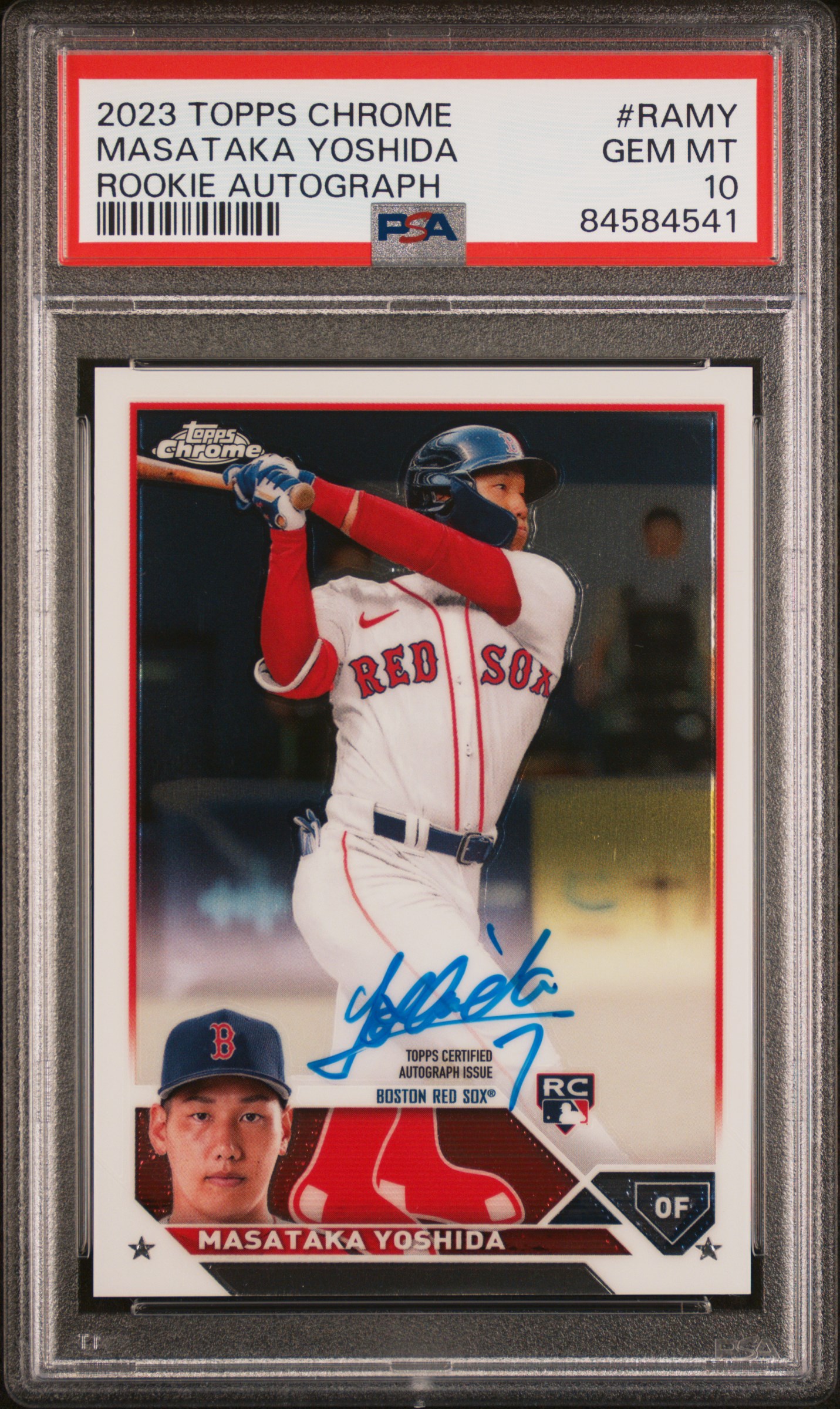 Masataka Yoshida 2023 Topps Chrome #RA-MY Rookie Autographs PSA 10 ...