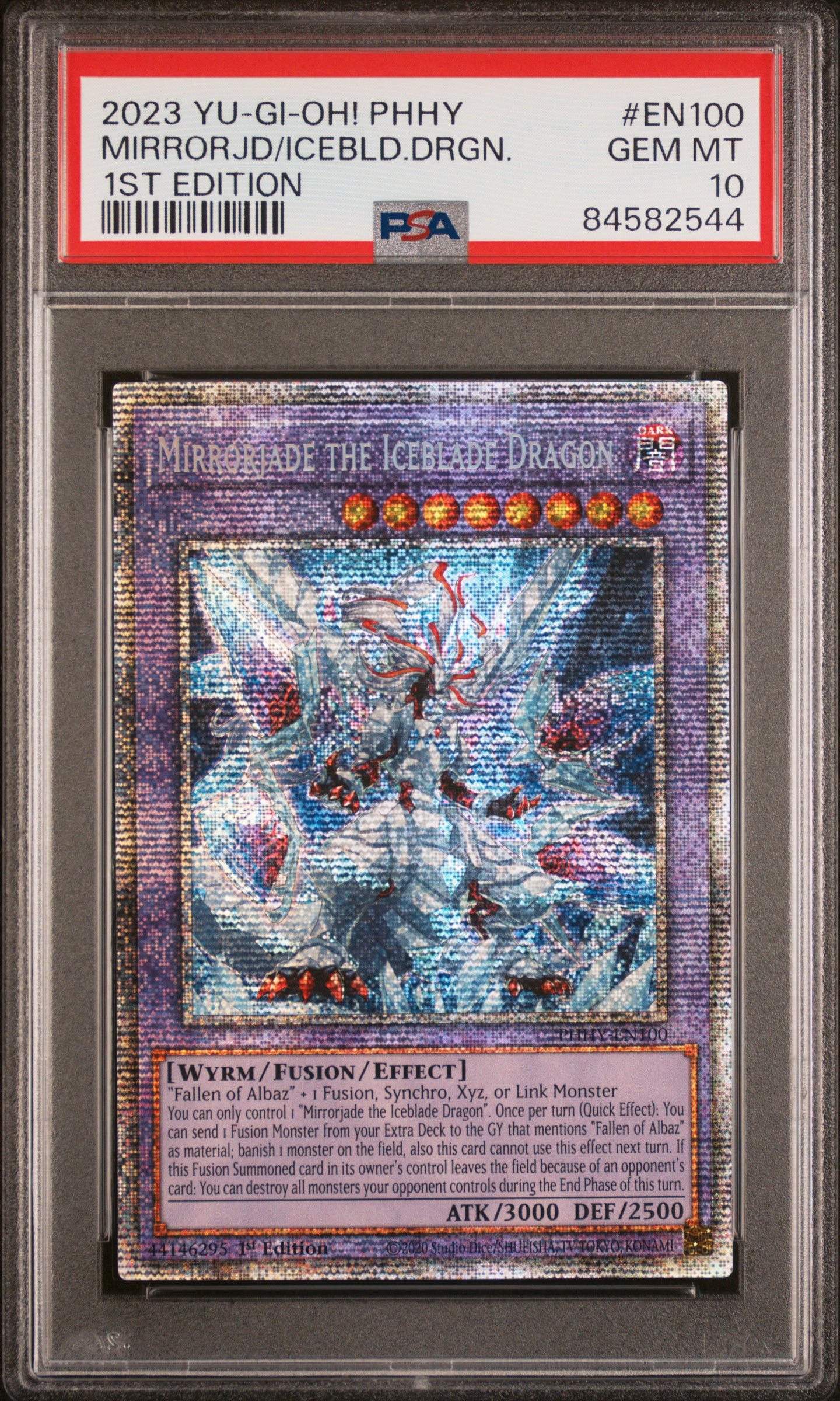 2023 YU-GI-OH! PHOTON HYPERNOVA #EN100 MIRRORJD/ICEBLD.DRGN. 1ST EDITION