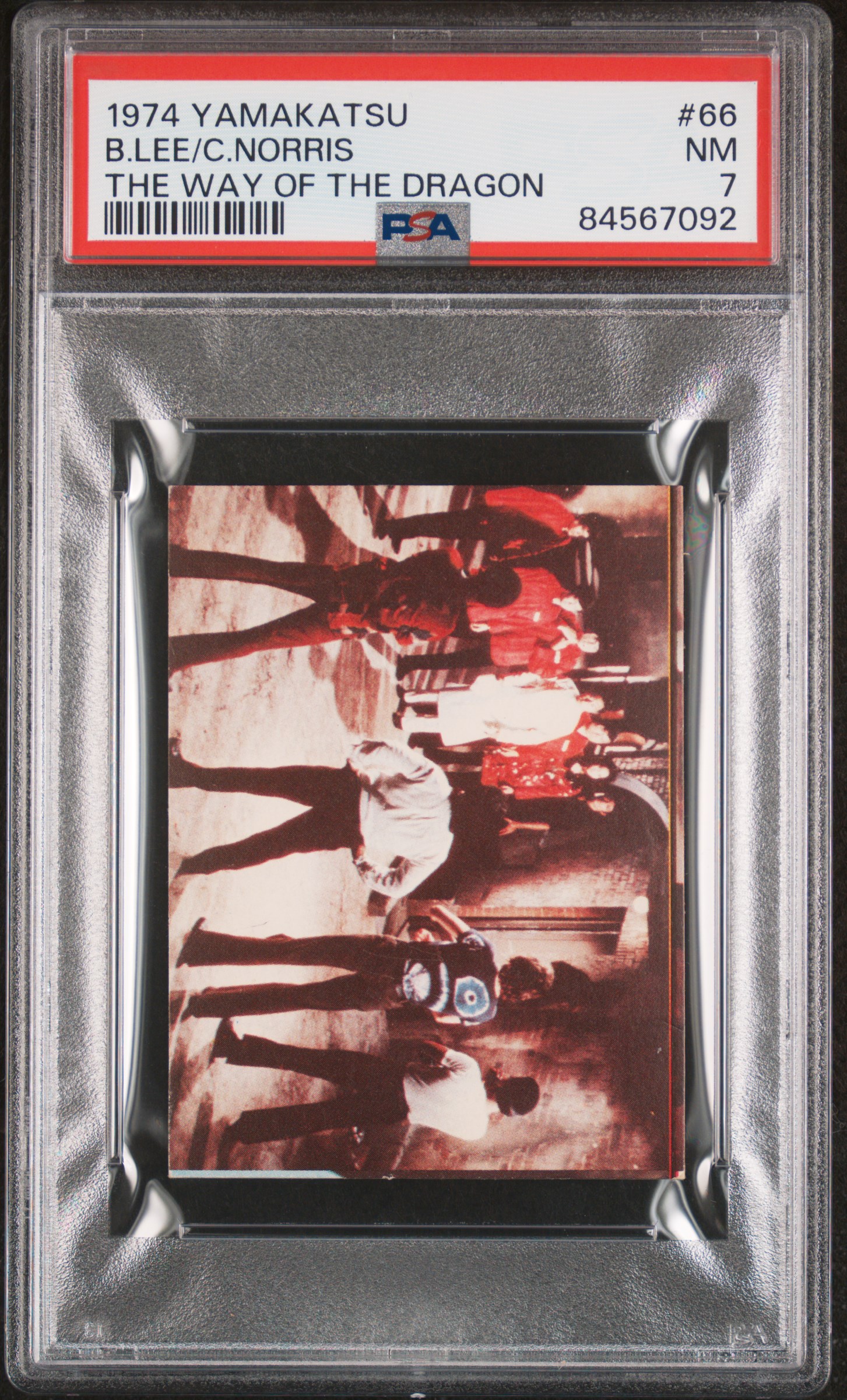 1974 YAMAKATSU THE WAY OF THE DRAGON #66 B.LEE/C.NORRIS THE WAY OF THE DRAGON