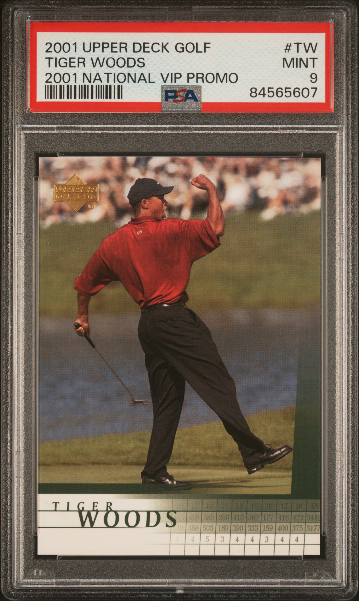 2001 UPPER DECK GOLF PROMO #TW TIGER WOODS 2001 NATIONAL VIP PROMO