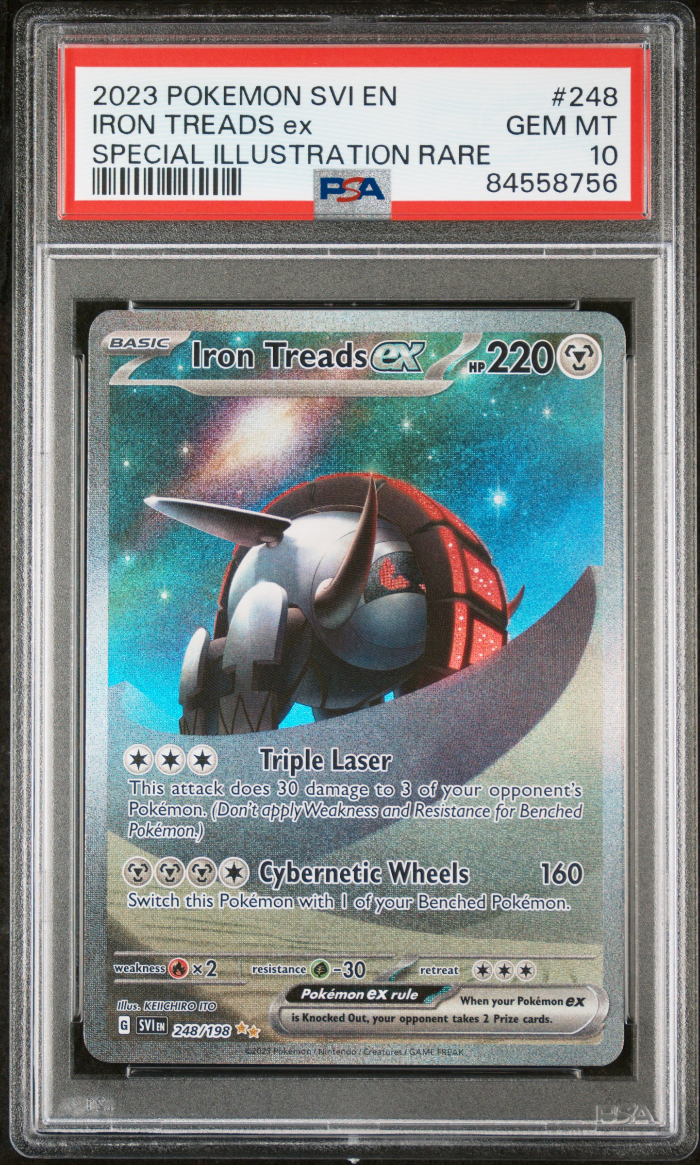 2023 POKEMON SVI EN-SCARLET & VIOLET #248 IRON TREADS ex SPECIAL ILLUSTRATION RARE