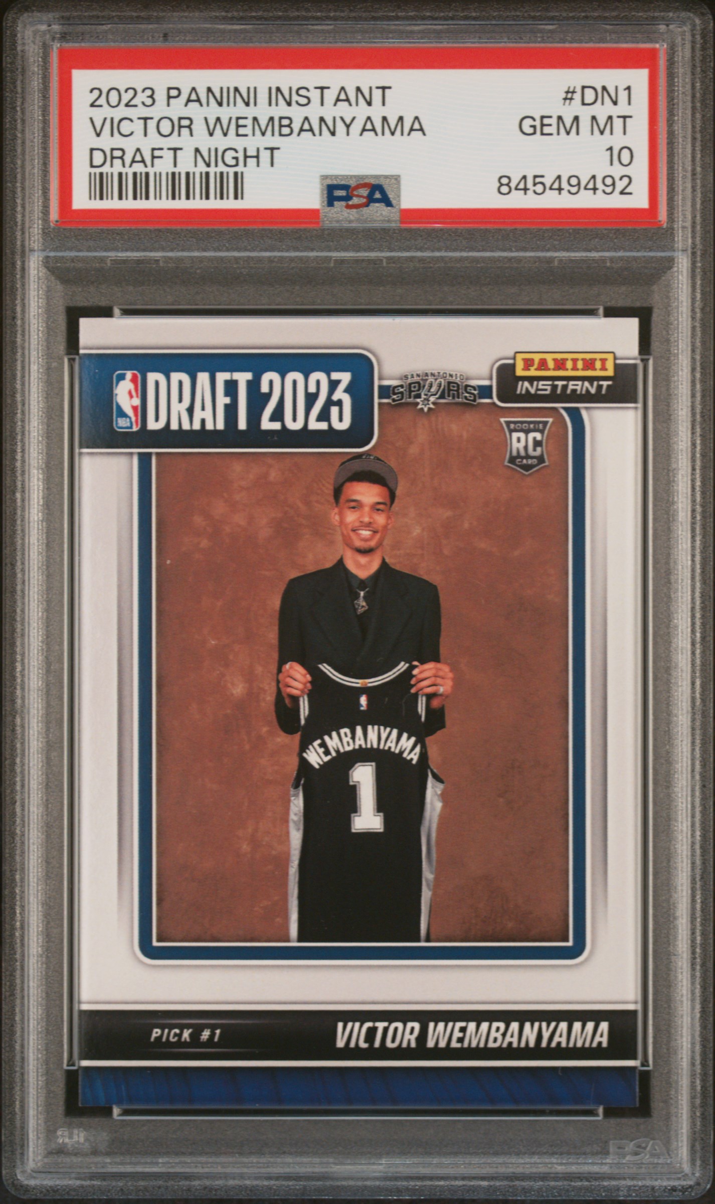 2023 PANINI INSTANT DRAFT NIGHT #DN1 VICTOR WEMBANYAMA